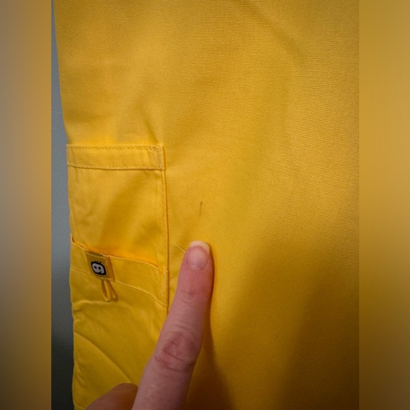 WonderWink Origins Women's Drawstring Flare Scrub Pants 5026 4X 4XL Yellow FLAW - Picture 3 of 16